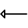 Left-pointing arrow icon indicating previous page or back navigation button.